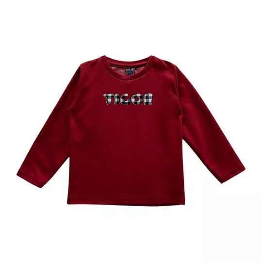 Camiseta Tigor®- Vermelho Escuro