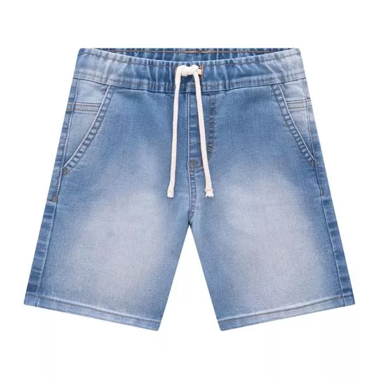 Bermuda Jeans Lisa- Azul Claro