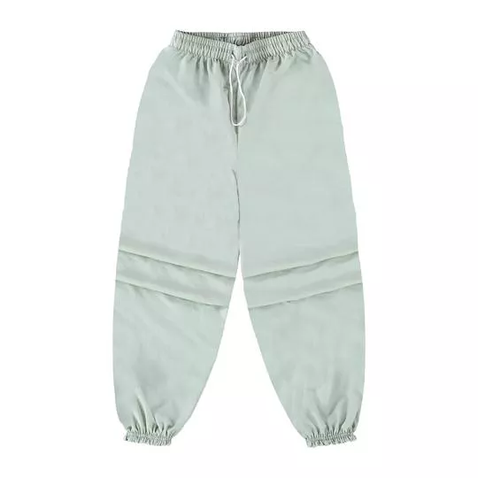 Calça Jeans Jogger Com Bolsos- Verde Claro- Malwee