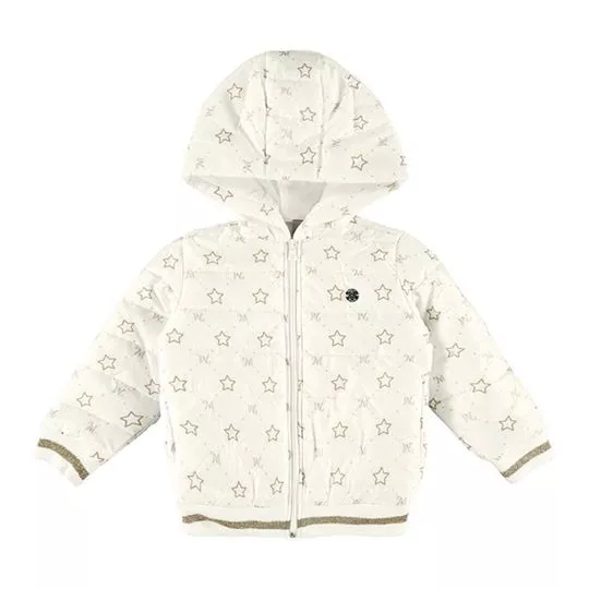Jaqueta Estrelas- Off White & Bege