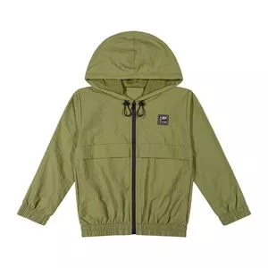 Jaqueta Com Recortes<BR>- Verde Oliva