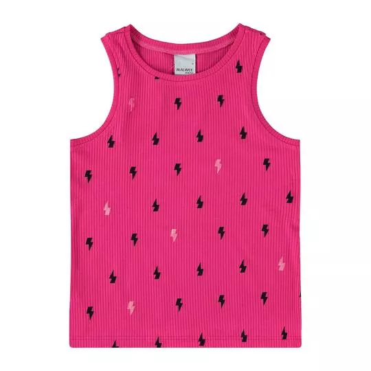 Regata Raios- Rosa & Preto- Malwee