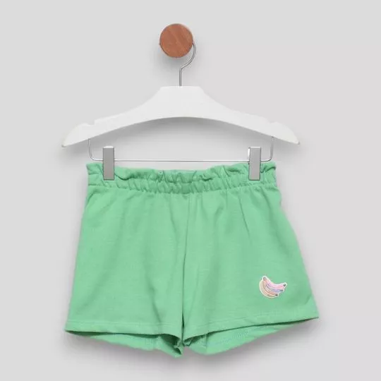 Short Com Recortes- Verde