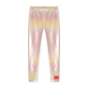 Legging Com Brilho<BR>- Rosa & Verde
