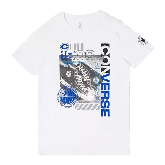 Camiseta Converse- Branca- Converse