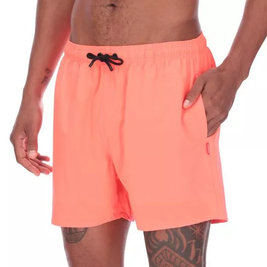 Short D'Água Com Amarração- Rosa Neon