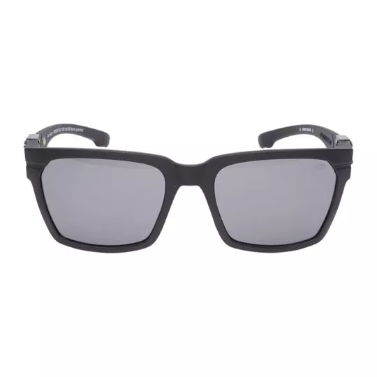 Óculos De Sol Retangular- Preto & Cinza