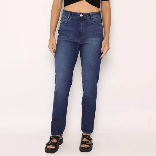 Calça Jeans Bruna- Azul Escuro