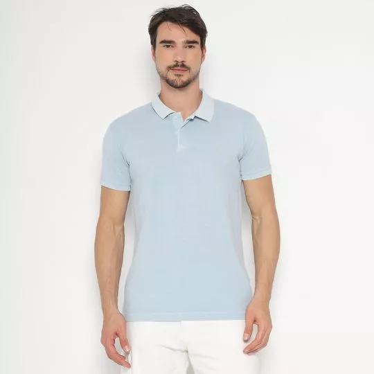 Polo Lisa- Azul Claro- Nautica