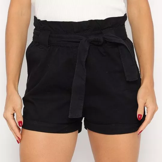 Short Clochard- Preto