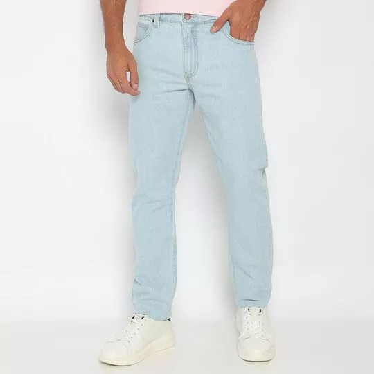 Calça Jeans Reta - Azul Claro