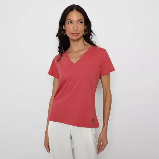 Camiseta Lisa - Vermelho