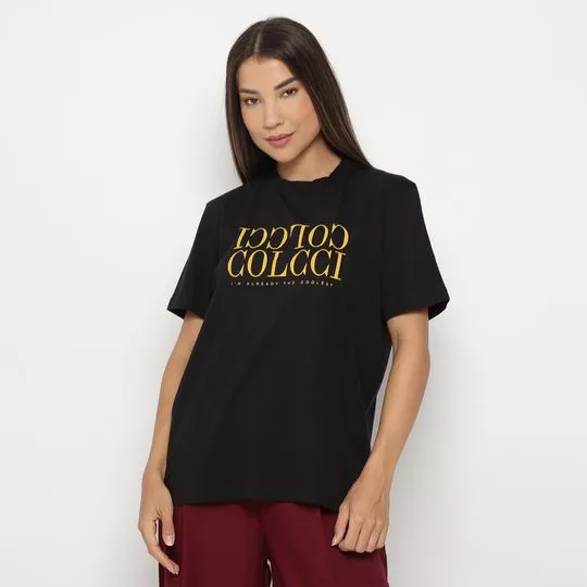 Camiseta Inscrições- Preto