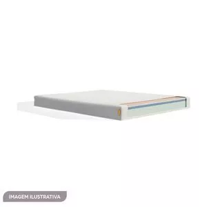 Colchão Queen Size One<BR>- Branco & Cinza<BR>- 18x158x198cm<BR>- Emma Colchões