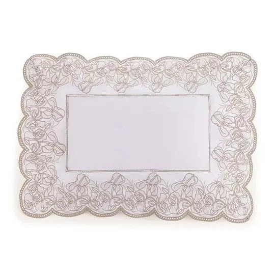 Almofada Cascine- Branco & Bege - 40x30cm