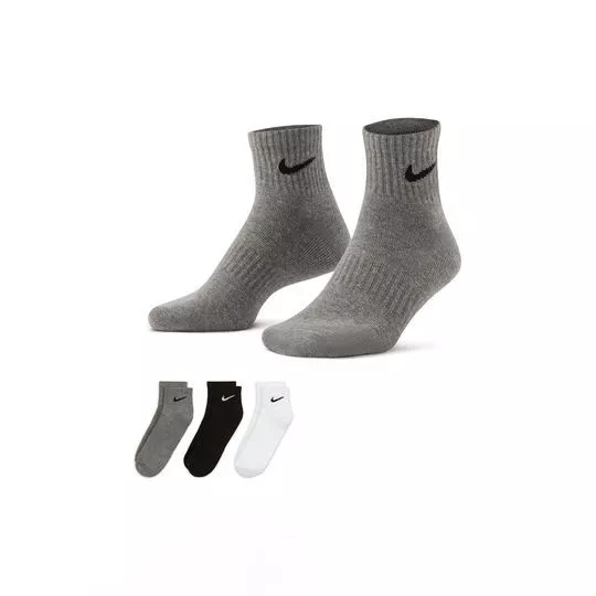 Kit De Pares De Meias Nike®- 3 Pares- Nike