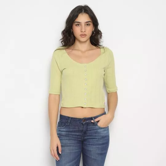 Cropped Dry Goods- Verde Claro- Levi's