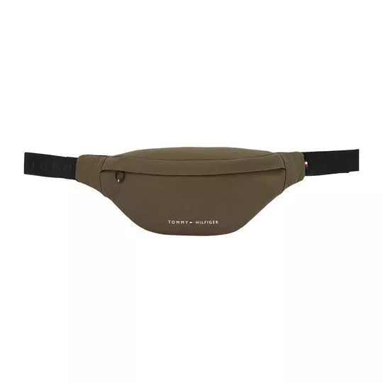 Pochete Com Inscrição- Verde Militar- Tommy Hilfiger