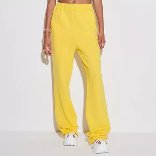 Calça Wide Leg- Amarela- My Favorite Things
