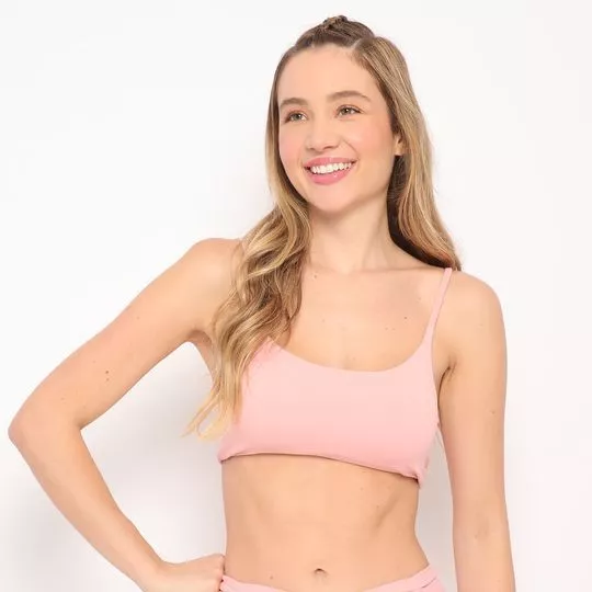 Top Liso- Rosê- Vestem