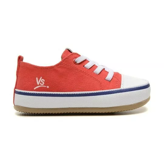 Tênis Rainbow Com Recortes- Vermelho & Branco- Blue Infantil