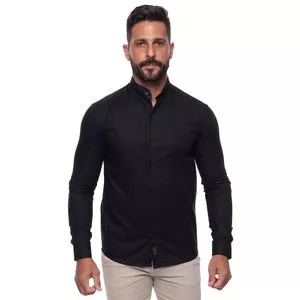 Camisa Slim Fit Lisa<BR>- Preta