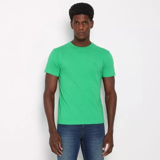 Camiseta Lisa- Verde- M. Officer