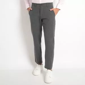 Calça Reta Mescla<BR>- Cinza Escuro<BR>- Doc Dog