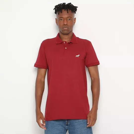 Polo Básica- Vermelho- Doc Dog