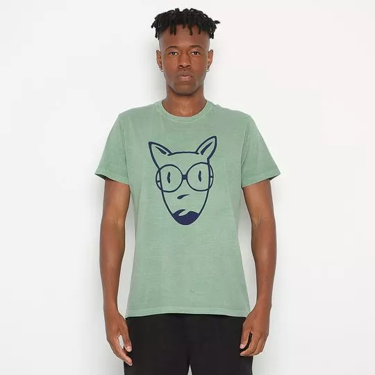 Camiseta Cachorro - Verde Claro - Doc Dog
