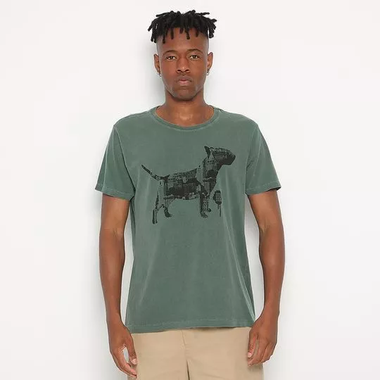 Camiseta Cachorro - Verde - Doc Dog