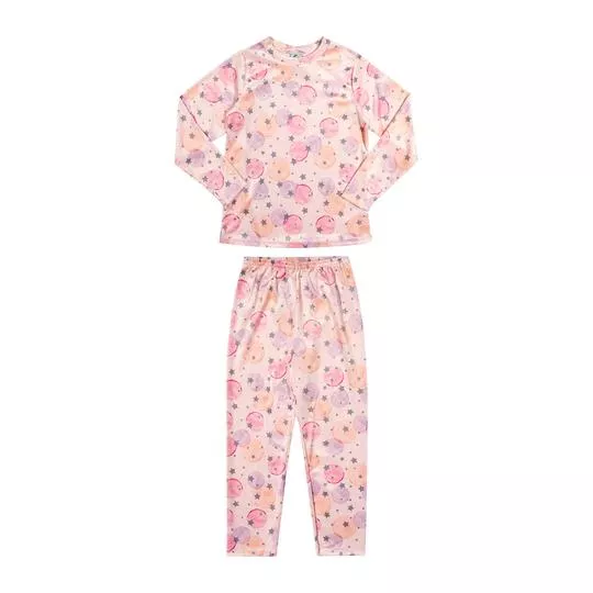 Pijama Estrelinhas- Rosa Claro & Lilás