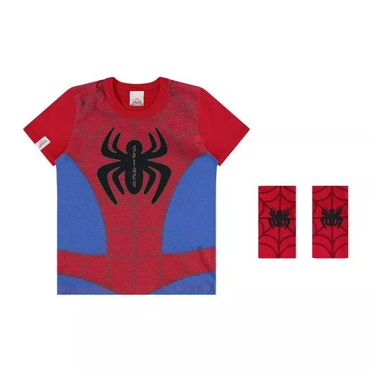 Camiseta Homem-Aranha®- Vermelha