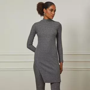 Vestido Curto Com Brilhos<BR>- Prateado<BR>- Animale