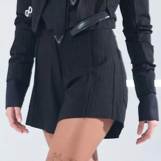 Short Liso- Preto- Open