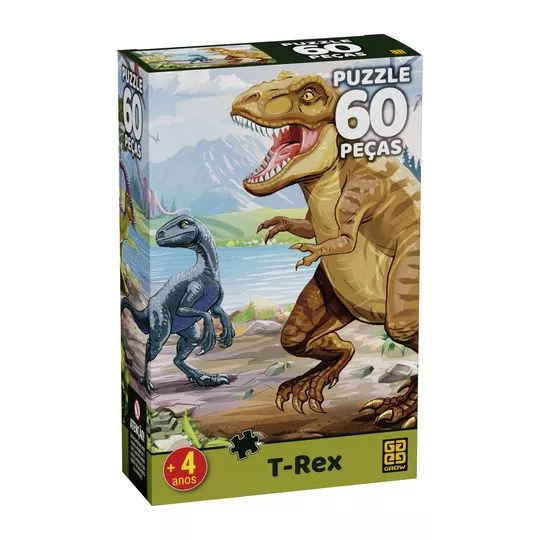 Quebra-Cabeça T-Rex- 60Pçs