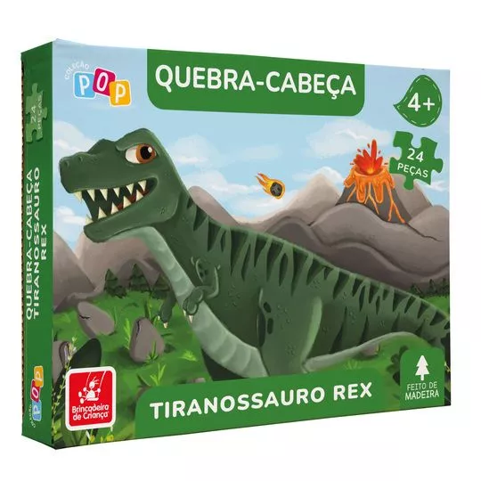 Quebra-Cabeça Tiranossauro- 24Pçs