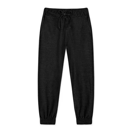 Calça Jogger Estonada- Preto