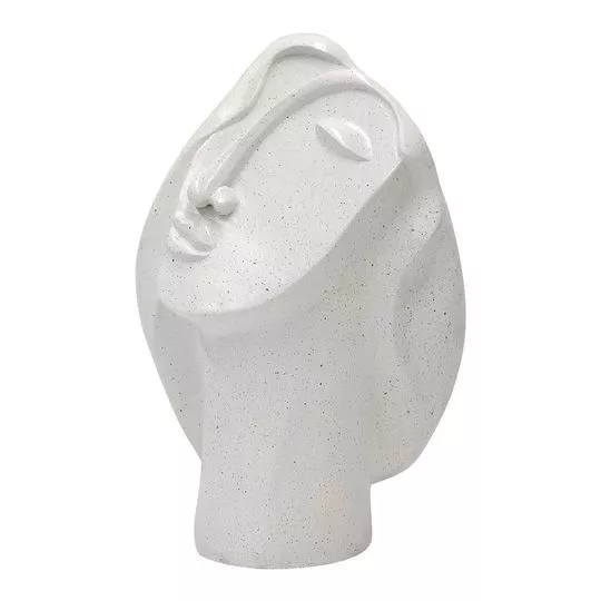 Figura Decorativa- Branca- 27,5x16,5x13cm- Btc Decor