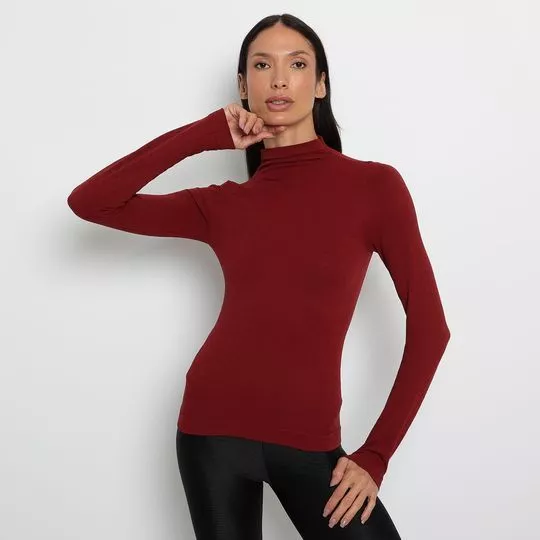 Blusa Texturizada- Vinho