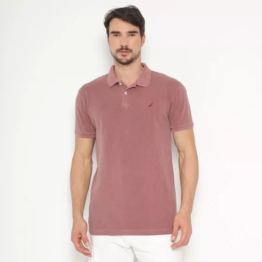 Polo Lisa- Vinho- Nautica