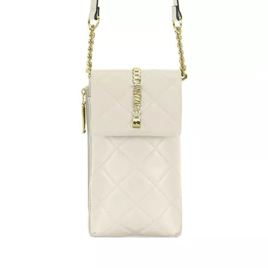 Bolsa Texturizada- Off White- Vizzano