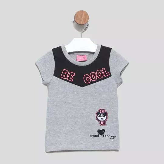 Blusa Be Cool- Cinza & Preta