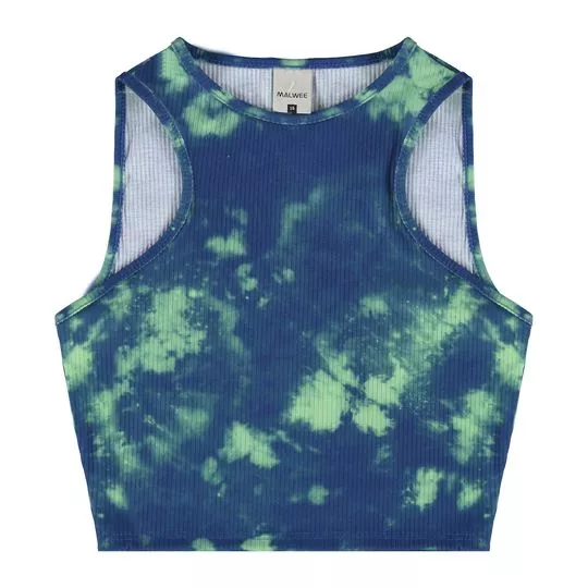 Cropped Abstrato- Azul & Verde Claro