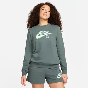 Blusão Nike® Sportswear<BR>- Verde Escuro & Verde Limão