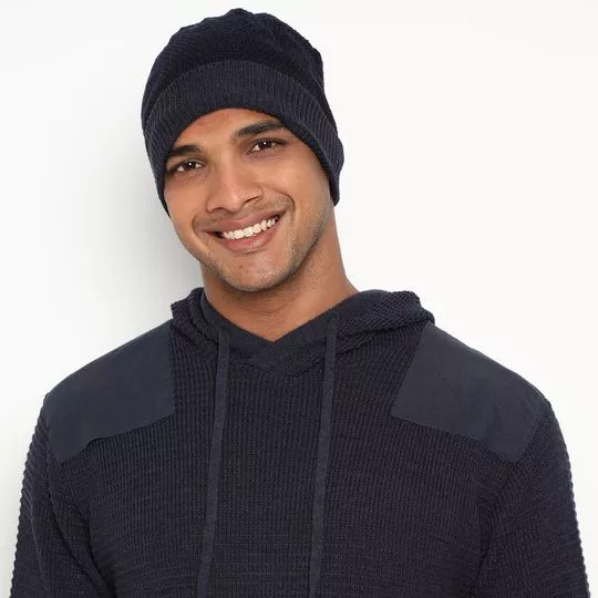 Gorro Em Tricô - Preto