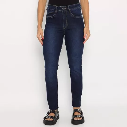Calça Jeans Skinny - Azul Escuro