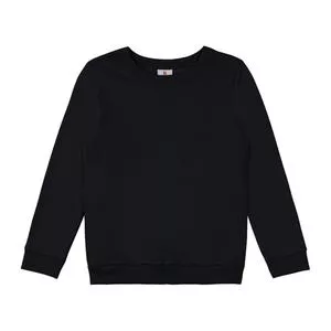 Blusão Liso<BR>- Preto