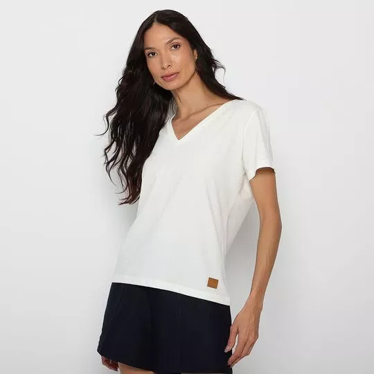 Camiseta Lisa - Off White