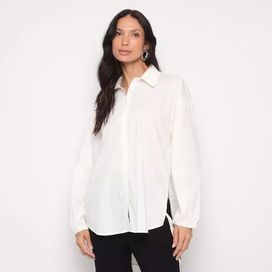 Camisa Lisa- Off White- ZINCO